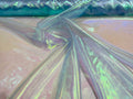 Polyester Soft Light Weight, Sheer, See Through iridescent Organza Fabric Sold By The Yard.