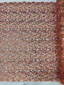 Angela Metallic corded lace fabric-prom-sold by the yard.