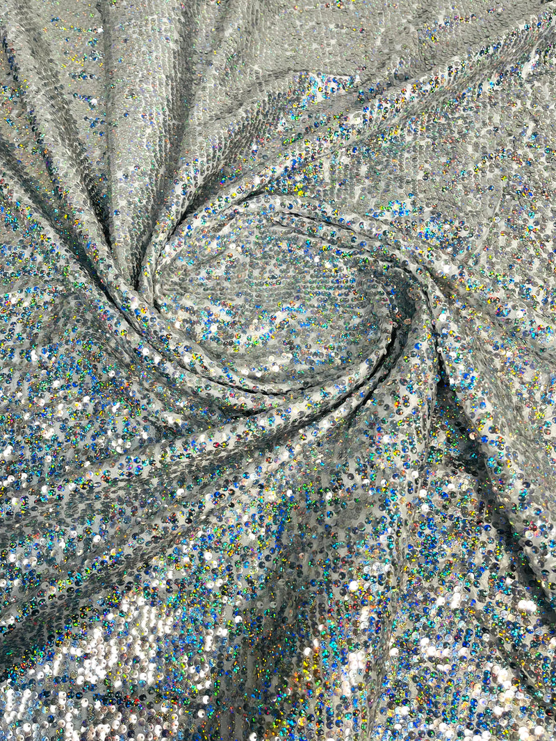 Sequins Taffeta Fabric-Glitz Sequins Taffeta Fabric-Raindrop Sequins-54” Wide-Sold By The Yard.