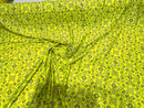 TRICOT NYLON SPANDEX BANDANNA PRINT FABRIC (by the yard)
