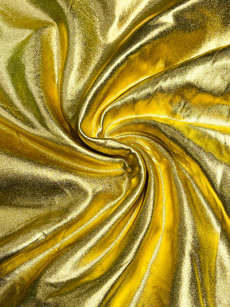 Metallic Foil Lame Spandex- Sold By The Yard.