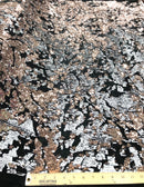 CAMO REVERSIBLE SEQUIN STRETCH VELVET FABRIC (By The Yard)