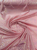MERMAID FISH FOIL SPANDEX FABRIC (by the yard)