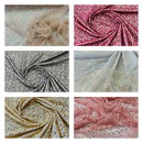 All over Heavy hand beaded princess design embroider with beads-pearls-sequins on a mesh lace-sold by yard.