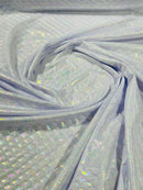 MERMAID FISH FOIL SPANDEX FABRIC (by the yard)