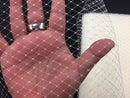 Ivory 9 inches Birdcage bridal veil netting - french net trim - prom - wedding - hats - bridal - nightgowns - decorations - sold by the yard. - New Creations Fabric & Foam Inc