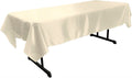 58" x 72" Rectangular Polyester Bridal Satin Table Tablecloth