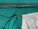 Jade 58/60" Wide Full Glitter Covered Shimmer Fabric By The Yard