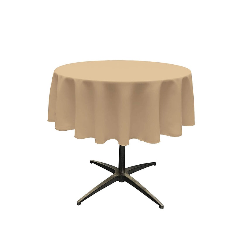 36" Round Polyester Poplin Table Overlay Good For A 24" Round Table With a 6" Round Drop Around