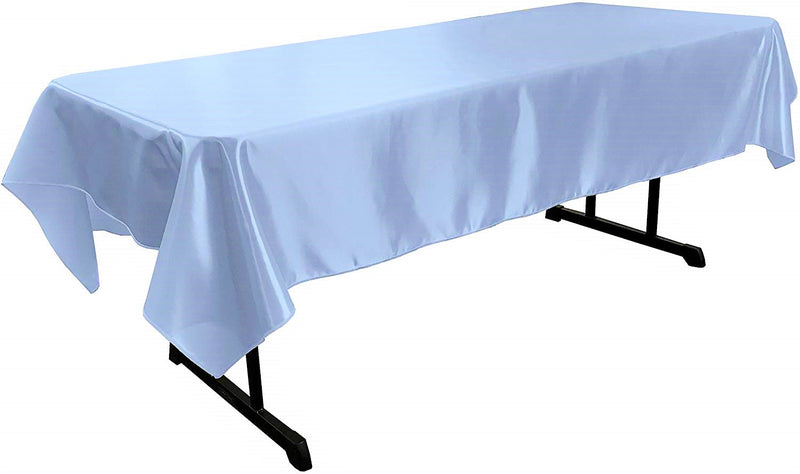 58" x 90" Rectangular Polyester Bridal Satin Table Tablecloth