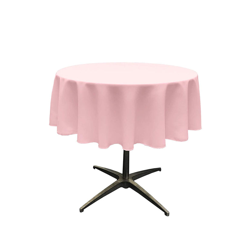 36" Round Polyester Poplin Table Overlay Good For A 24" Round Table With a 6" Round Drop Around