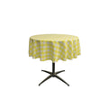 58" Round Tablecloth for 46" Round Small Coffee Table with 6" Drop, Polyester Checkered Gingham Plaid Table Overlay5