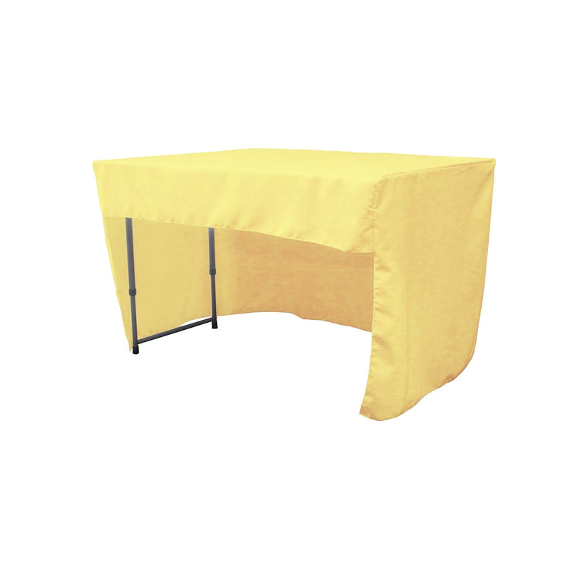 72" Long x 30" Wide x 30" High, Polyester Poplin Fitted Tablecloth with Open Back Design