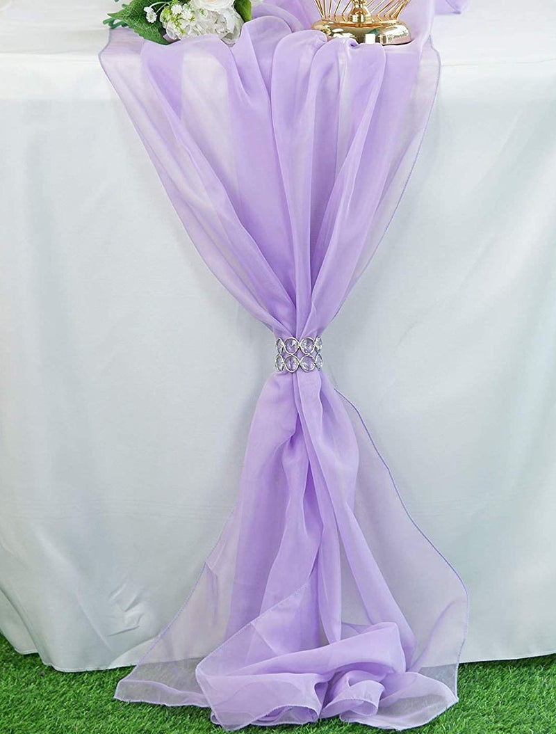 58" Wide Extra Long, Chiffon Wedding Table Runner