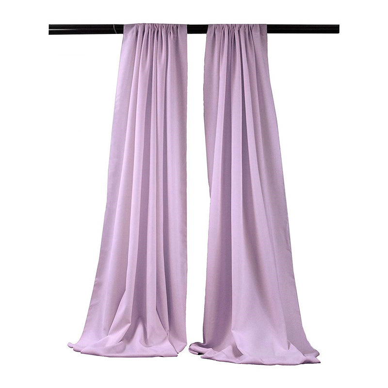 5 Feet Wide x 8 Feet High, Polyester Poplin Backdrop Drape Curtain Panel, Room Divider, 1 Pair