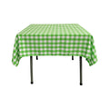 36" x 36" Square Tablecloth for 24" Square Small Coffee Table with 6" Drop, Polyester Checkered Gingham Plaid Table Overlay