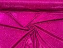 Magenta 58/60" Wide Full Glitter Covered Shimmer Fabric By The Yard