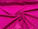 Magenta 58/60" Wide Full Glitter Covered Shimmer Fabric By The Yard