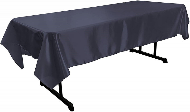 58" x 144" Rectangular Polyester Bridal Satin Table Tablecloth