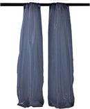 4.5 Feet Wide  x 9 Feet High, Polyester Sheer Mirror Organza Backdrop Drape, Curtain Panels, Room Divider, 1 Pair.