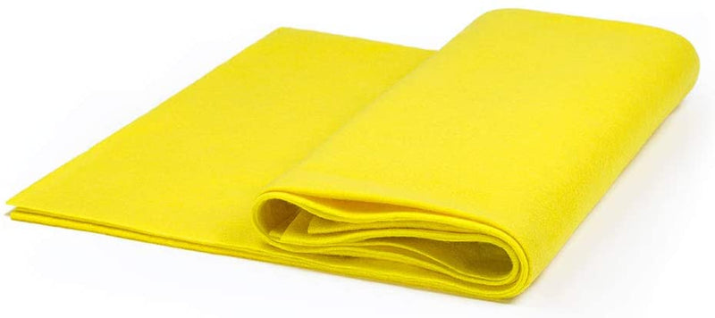 Bright Yellow Craft Felt by The Yard 72" Wide, School craft-Poker Table Fabric, Sewing Projects.