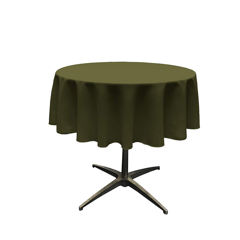 36" Round Polyester Poplin Table Overlay Good For A 24" Round Table With a 6" Round Drop Around