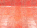 53/54" Wide Gator Fake Leather Upholstery, 3-D Crocodile Skin Texture Faux Leather PVC Vinyl Fabric By The Yard