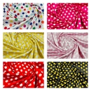 POLKA DOT SATIN CHARMEUSE (by the yard) - New Creations Fabric & Foam Inc
