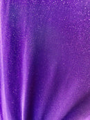 Purple Stretch Velvet With Glitter 59" Wide - Selena Fabric| New Creations Fabric & Foam Inc. - New Creations Fabric & Foam Inc