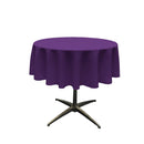 42" ROUND POLYESTER POPLIN TABLECLOTH