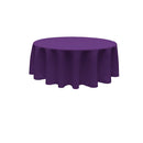 90" ROUND POLY POPPLIN SEAMLESS TABLECLOTH