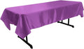 58" x 102" Rectangular Polyester Bridal Satin Table Tablecloth