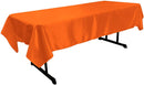 RECTANGULAR BRIDAL SATIN TABLECLOTH (58" x 144" inch) - New Creations Fabric & Foam Inc