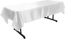 RECTANGULAR BRIDAL SATIN TABLECLOTH (58" x 144" inch) - New Creations Fabric & Foam Inc