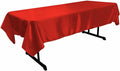 RECTANGULAR BRIDAL SATIN TABLECLOTH (58" x 144" inch) - New Creations Fabric & Foam Inc