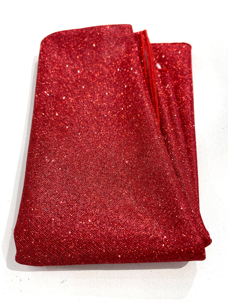 45" Round Full Covered Glitter Shimmer Fabric Tablecloth, For Small Round Coffee Table.