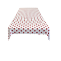 45" x 45" Square Big Polka Dot Poly Cotton Tablecloth