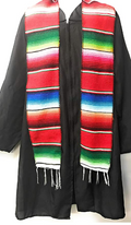 5" Wide by 76" Long Authentic Mexican Serape Graduation Stole Sash