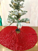 48" Round Decorative Sequins Tree Skirt for Christmas/Thanksgiving Day