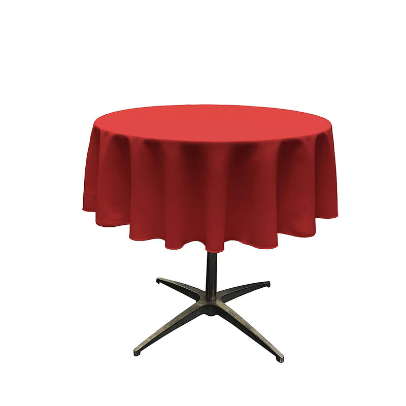 36" Round Polyester Poplin Table Overlay Good For A 24" Round Table With a 6" Round Drop Around