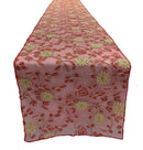 12" Wide x 90" Long Metallic Embroidery Lace Table Runner Wedding Decoration