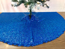 48" Round Decorative Sequins Tree Skirt for Christmas/Thanksgiving Day