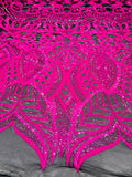 Royalty Sequin Damask Fabric 54” Wide| New Creations Fabric & Foam Inc. - New Creations Fabric & Foam Inc