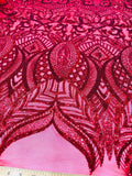 Royalty Sequin Damask Fabric 54” Wide| New Creations Fabric & Foam Inc. - New Creations Fabric & Foam Inc