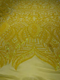 Royalty Sequin Damask Fabric 54” Wide| New Creations Fabric & Foam Inc. - New Creations Fabric & Foam Inc