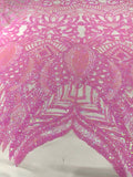Royalty Sequin Damask Fabric 54” Wide| New Creations Fabric & Foam Inc. - New Creations Fabric & Foam Inc