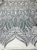 Royalty Sequin Damask Fabric 54” Wide| New Creations Fabric & Foam Inc. - New Creations Fabric & Foam Inc