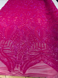 Royalty Sequin Damask Fabric 54” Wide| New Creations Fabric & Foam Inc. - New Creations Fabric & Foam Inc
