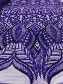 Royalty Sequin Damask Fabric 54” Wide| New Creations Fabric & Foam Inc. - New Creations Fabric & Foam Inc