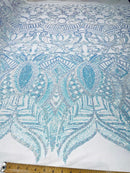 Royalty Sequin Damask Fabric 54” Wide| New Creations Fabric & Foam Inc. - New Creations Fabric & Foam Inc